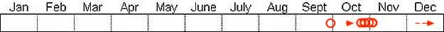 Seasonal status from Fraser Valley Birding records